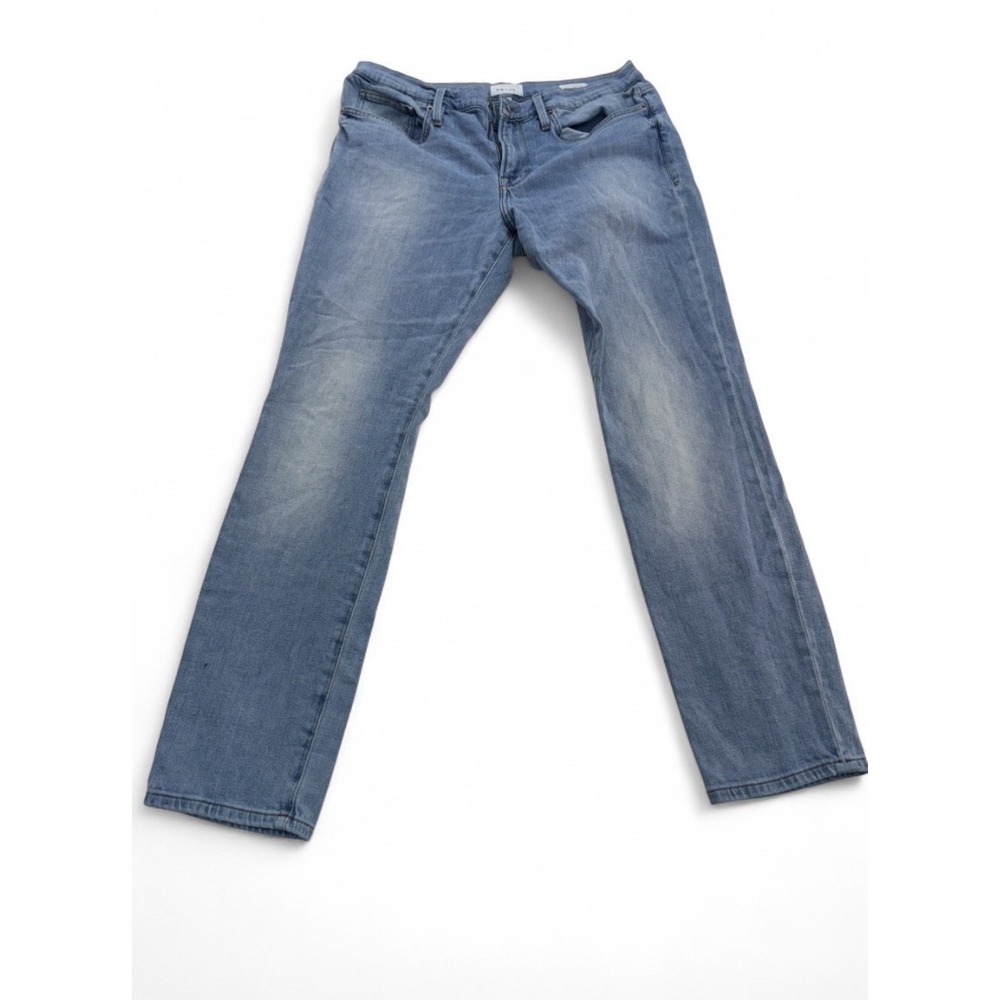 Frame Men's Jeans L'Homme Skinny Size 36 X 31 Light Wash Blue Denim Finn